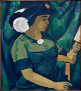 Retrato de Lotte Pechstein de Max Pechstein