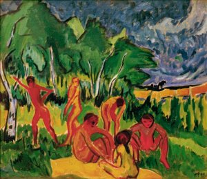 Al aire libre de Max Pechstein