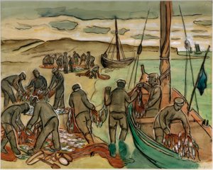 Pescadores que regresan a casa de Max Pechstein
