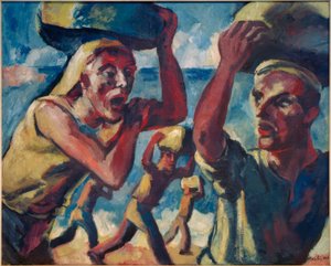Portadores de piedra italianos de Max Pechstein