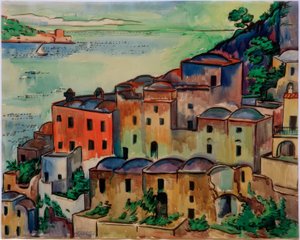 Ciudad del sur (Positano) de Max Pechstein