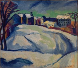 Paisaje invernal II de Max Pechstein