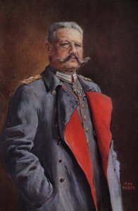 Mariscal de Campo Paul von Hindenburg, comandante del ejército alemán en la Primera Guerra Mundial