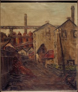 Barrio obrero con fábrica de Max Schewe