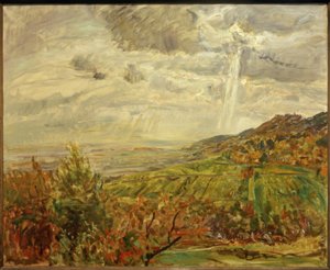 Tormenta de otoño temprano en Neukastel de Max Slevogt