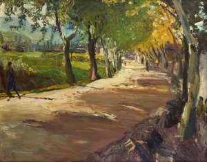 Calle cerca de Godramstein de Max Slevogt