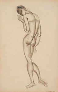 Desnudo femenino, vista trasera, 1909