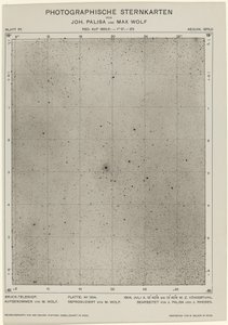Cartas estelares fotográficas (6 de julio de 1904) de Max Wolf and Joh. Palisa