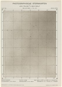 Cartas Fotográficas de Estrellas (2 de marzo de 1906) de Max Wolf and Joh. Palisa