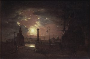Noche de otoño en San Petersburgo, 1835 de Maxim Nikiphorovich Vorobyev