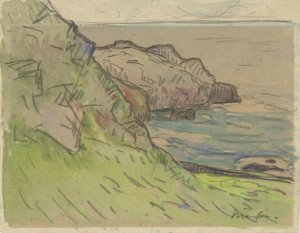 Côte rocheuse en Bretagne Paisaje costero de Bretaña de Maxime Camille Louis Maufra