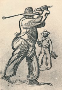 El jugador de golf, c1920 de Maxime Pierre Jules Dethomas