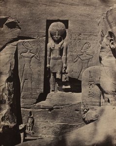 Abu Simbel, Esculturas a la entrada de Spéos de Phré de Maxime Du Camp