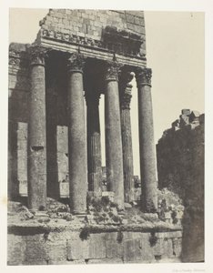 Baalbeck (Heliópolis), Templo de Júpiter, vista tomada desde el ángulo sureste; Siria
