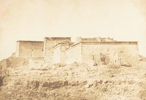 Conjunto del Templo de Isis en Philae - Vista desde el norte, abril de 1850 de Maxime Du Camp