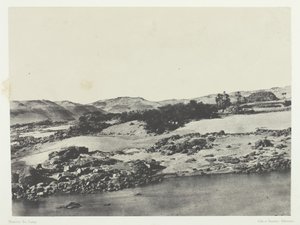 Entrada de la Primera Catarata, Alto Egipto, 1849-51, impreso en 1852 de Maxime Du Camp