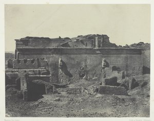 Fachada posterior, Gran Templo de Dendera (Teutyres), Alto Egipto de Maxime Du Camp