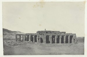Gournah, Tumba de Osymandias, Tebas, 1849-51, impreso en 1852 de Maxime Du Camp