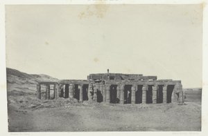 Gournah, Tumba de Osymandias; Tebas, lámina 58 del álbum "Egypte, Nubie, Palestine et Syrie" (1852) de Maxime Du Camp