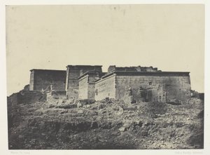 Gran Templo de Isis en Philoe, vista general desde el norte; Nubia, lámina 80 del álbum "Egypte, Nubie, Palestine et Syrie" (1852) de Maxime Du Camp
