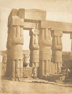 Grupo de columnas del Palacio de Luxor, Tebas, 1849-50 de Maxime Du Camp