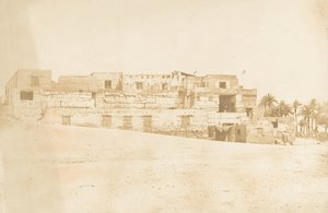 Habitación de la Tripulación de la Almadía de Luxor, construida sobre la terraza del Palacio de Maxime Du Camp