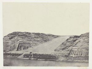 Ibsamboul, Les Deux Spéos; Nubie, lámina 101 del álbum "Egypte, Nubie, Palestine et Syrie" (1852)