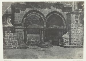 Jerusalén, Arcadas Inferiores de la Iglesia del Santo Sepulcro, Palestina de Maxime Du Camp