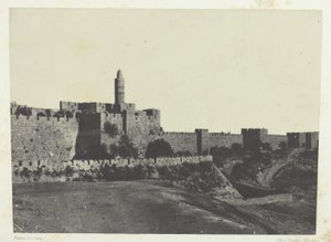 Jerusalén, Murallas Occidentales; Palestina de Maxime Du Camp