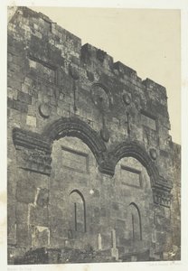 Jerusalén, Puerta Dorada Bab-El-Daharieh, Palestina, 184951, impreso en 1852 de Maxime Du Camp