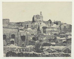Jerusalén, barrio occidental; Palestina de Maxime Du Camp