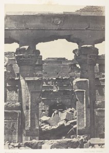 Kalabscheh, Puerta del Pronaos; Nubia de Maxime Du Camp