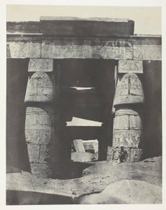 Karnak, Pórtico del Templo de Khons; Tebas de Maxime Du Camp