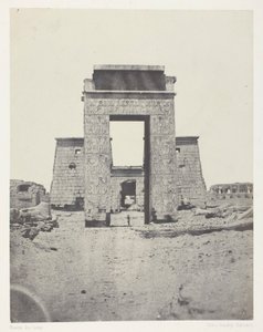 Karnak, Propileo del Templo de Khons; Tebas de Maxime Du Camp