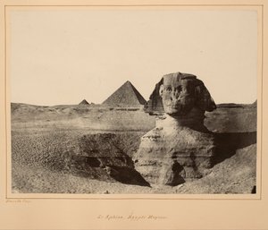 El Esfinge, Egipto Medio de Maxime Du Camp