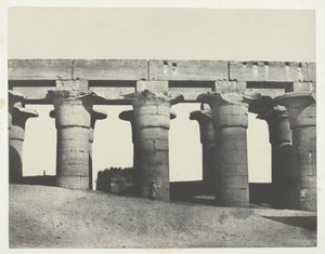 Louqsor, Gran Columnata del Palacio, Tebas, 1849-51, impreso 1852