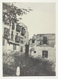 Casa y jardín en el barrio Frank, El Cairo de Maxime Du Camp