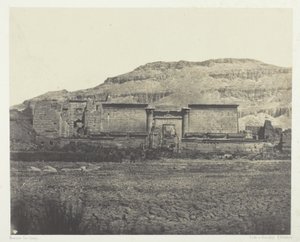 Médinet-Habou, Vista General de las Ruinas, Tebas