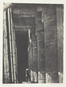Médinet-Habou, Galería del Palacio de Ramsés-Méiamoun, Tebas, 1849-1851 (impreso 1852) de Maxime Du Camp