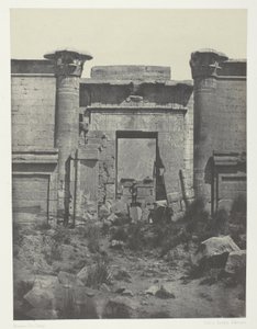 Médinet-Habou, Propileos del Thoutmoseum; Tebas de Maxime Du Camp