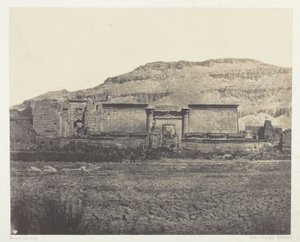 Médinet-Habou, Vista General de las Ruinas, Tebas de Maxime Du Camp