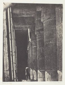 Médinet-Habou, Galería del Palacio de Ramsés-Méiamoun; Tebas de Maxime Du Camp