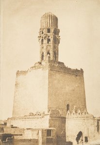 Minarete occidental de la Mezquita del Califa Hakem, en El Cairo de Maxime Du Camp