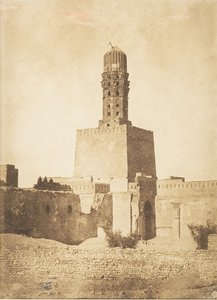 Minarete oriental de la Mezquita del Califa Hakem, en El Cairo de Maxime Du Camp
