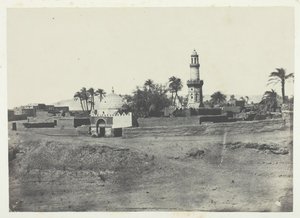 Mezquita de El-Arif y Tumba de Mourad-Bey, Alto Egipto, 1849-51, impreso en 1852 de Maxime Du Camp