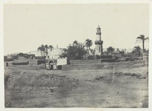Mezquita de El-Arif y Tumba de Murad-Bey, Alto Egipto, lámina 13 del álbum "Egypte, Nubie, Palestine et Syrie" (1852) de Maxime Du Camp