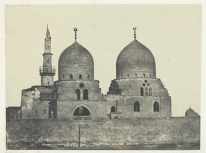 Mezquita y tumba del sultán Kansou-el-Gouri, El Cairo, 1849-51, impreso en 1852 de Maxime Du Camp