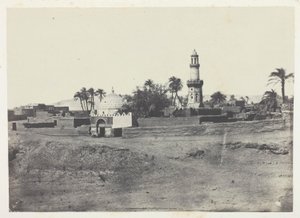 Mezquita de El-Arif y Tumba de Murad-Bey, Alto Egipto, lámina 13 del álbum "Egypte, Nubie, Palestine et Syrie" (1852) de Maxime Du Camp