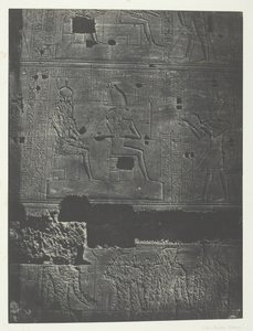 Muralla Occidental, Gran Templo de Isis en Filé, Nubia, 1849-51, impreso en 1852 de Maxime Du Camp