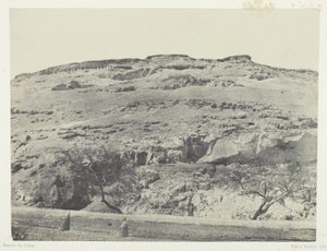 Necrópolis de la antigua Licópolis, Alto Egipto, lámina 12 del álbum "Egypte, Nubie, Palestine et Syrie" (1852) de Maxime Du Camp
